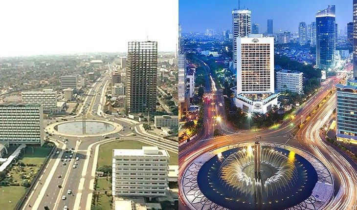 Jakarta in 1960 and now