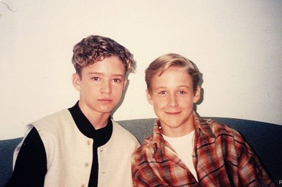 Ryan Gosling and Justin Timberlake in youth