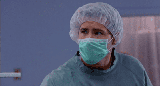 Ryan Reynolds as an OR nurse in Harold & Kumar Go to White Castle