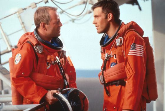 Ben Affleck and Bruce Willis in «Armageddon»