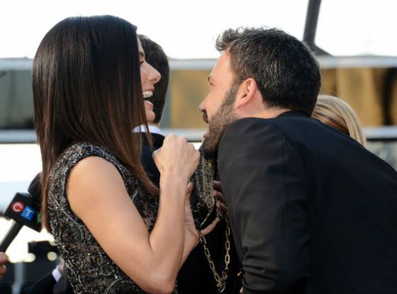 Affleck and Bullock were often seen together Affleck and Bullock were often seen together