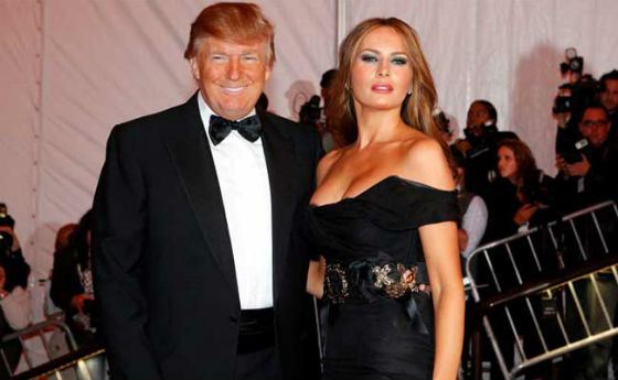 Donald Trump and Melania Knauss