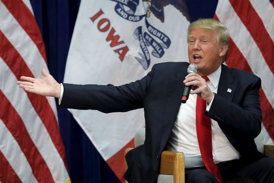 Donald Trump in the Iowa state primaries