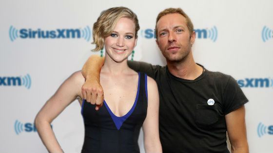 jennifer Lawrence was dating with Chris Martin
