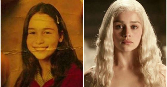 Emilia Clarke childhood pic