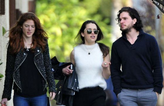 With Kit Harington and Rose Leslie