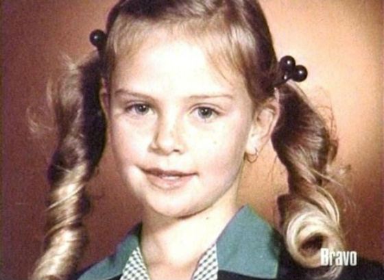 Even at the very young age Charlize was a blonde angel