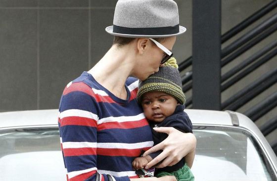 Charlize Theron and her daughter Augusta