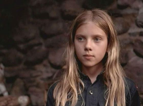 Scarlett Johansson in the childhood – one of her first roles