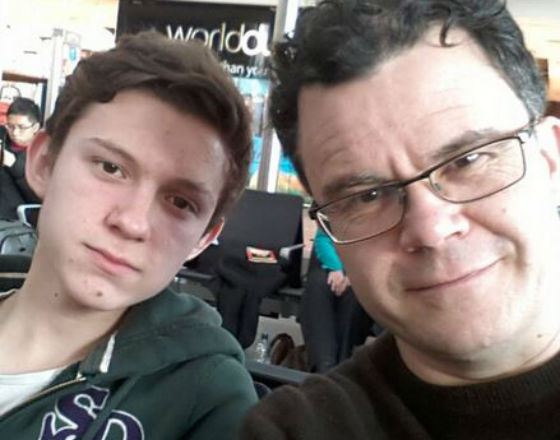Tom Holland with his father Dominick Holland