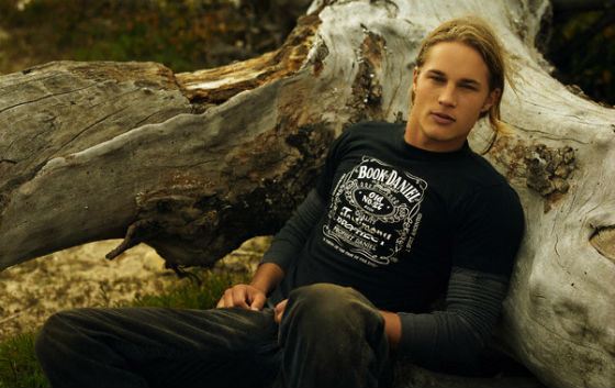 Young Travis Fimmel played football for Melbourne club in AFL