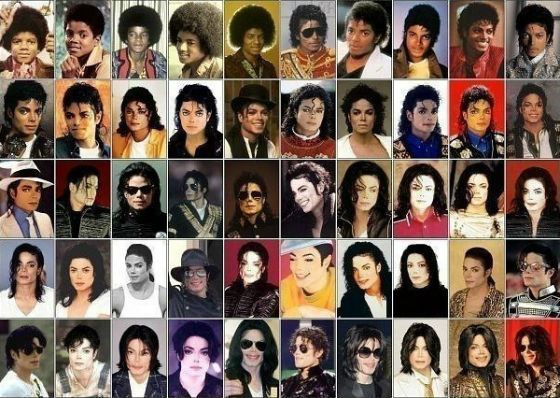 All Michael Jackson's stage images in one picture