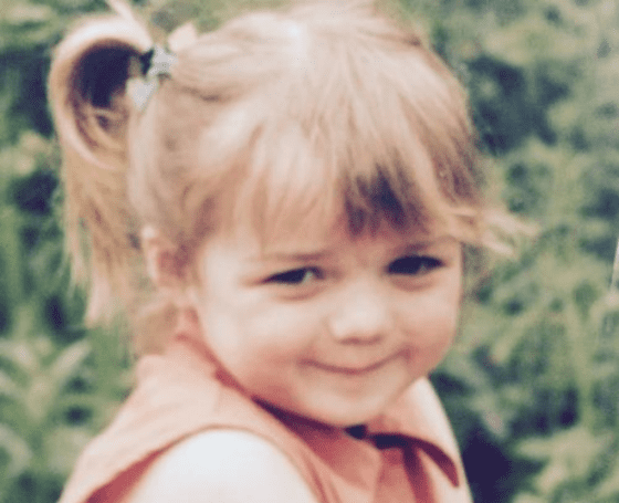 Maisie Williams as a child