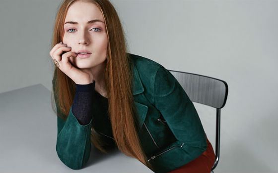 The actress Sophie Turner confidently looks at her future
