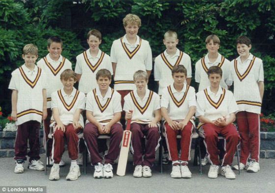 Henry Cavill was an overweight child (bottom row, second from the left)