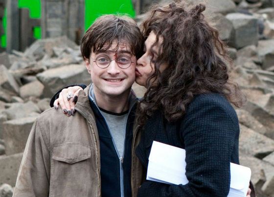 Daniel Radcliffe and Helena Bonham Carter Daniel Radcliffe and Helena Bonham Carter
