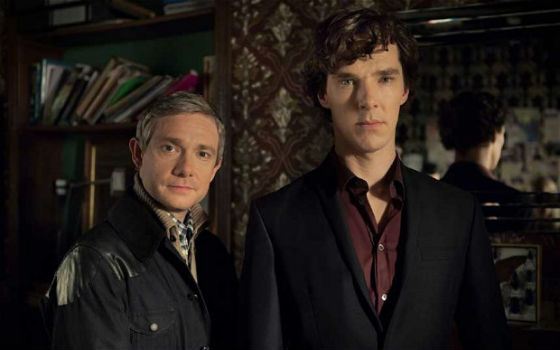 Modern Sherlock and Watson – Benedict Cumberbatch and Martin Freeman