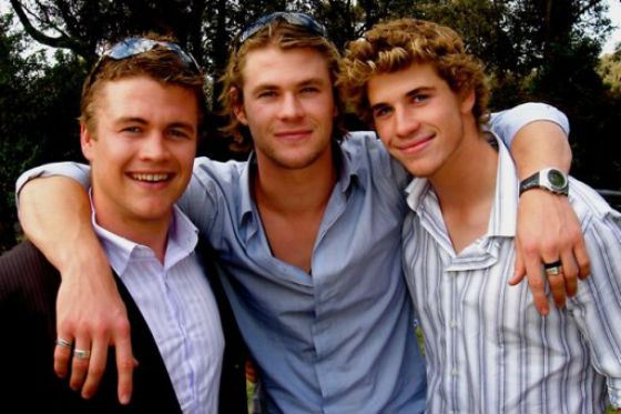 Hemsworth's Brothers: Luke, Chris, and Liam (from left to right)