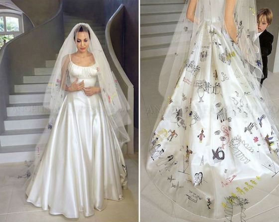 Angelina Jolie’s wedding dress