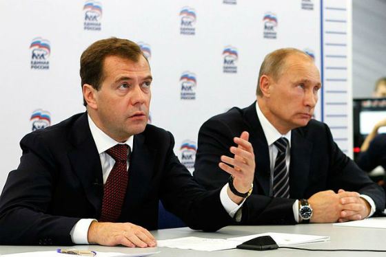 Vladimir Putin met Dmitry Medvedev in 1990