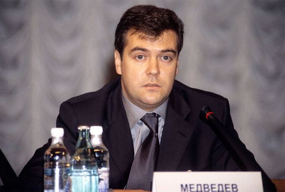 Dmitry Medvedev as a First Deputy Head of the Presidential Administration, in 2000