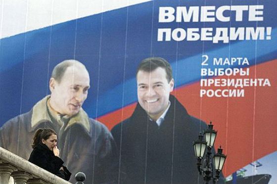 The pre-election slogan of Dmitry Medvedev