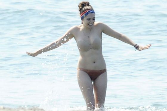 Elizabeth Olsen in a bathing suit