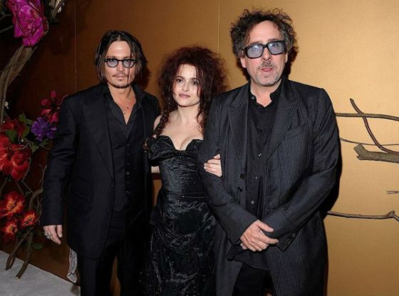 Johnny Depp, Tim Barton and Helena Bonham Carter