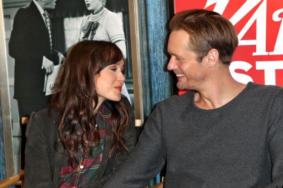 On the photo: Alexander Skarsgård and Ellen Page
