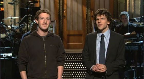 The meeting of Jesse Eisenberg and Mark Zuckerberg
