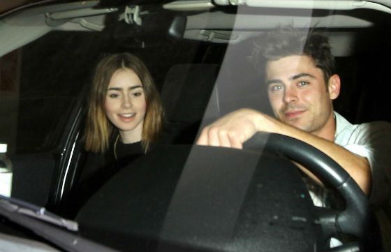 Lily Collins (left), the ex of Zac Efron