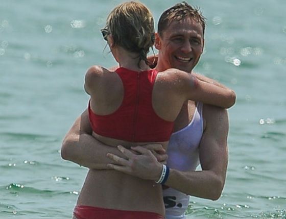 На фото: Tom Hiddleston and Taylor Swift