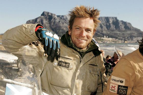 Ewan McGregor does a lot of charity work during his motorcycle travels
