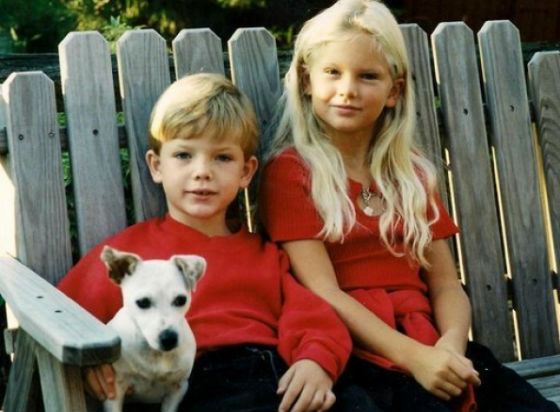 Taylor Swift and her younger brother Austin Swift