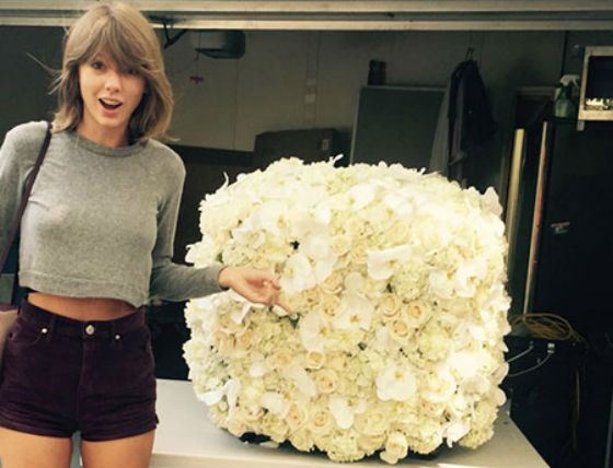 The bouquet that Taylor Swift got from Kanye West