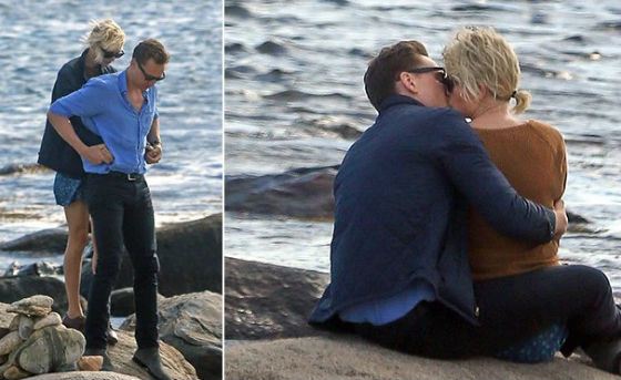 Paparazzi spotted Tom Hiddleston and Taylor Swift on the beach
