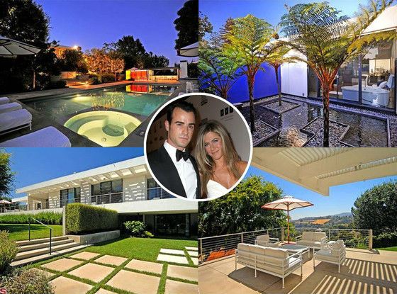 The House of Jennifer Aniston and Justin Theroux in Beverly Hills