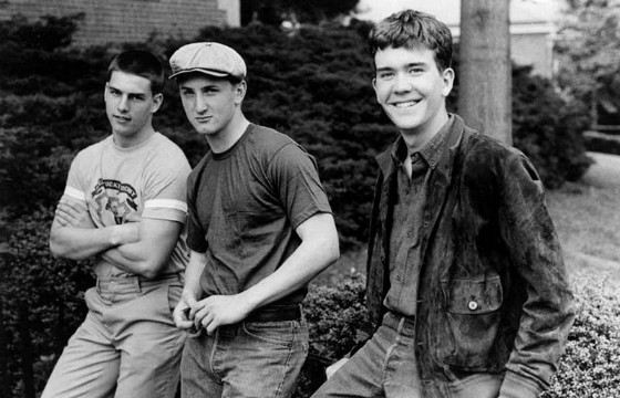 Tom Cruise, Sean Penn and Timothy Hutton on the Set of Taps