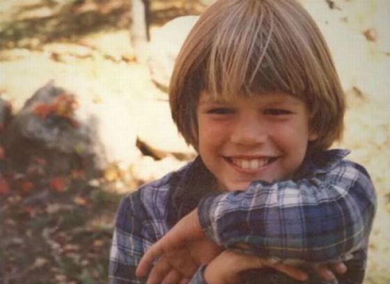 Matt Damon as a child