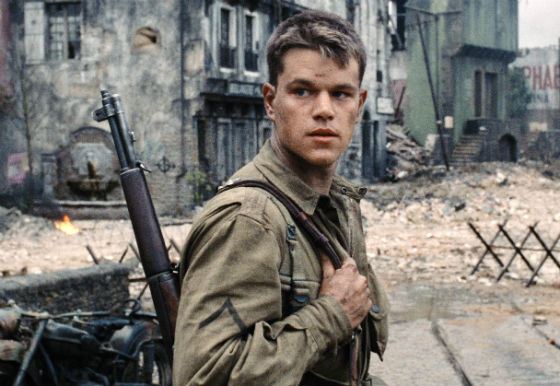 A scene from «Saving Private Ryan»