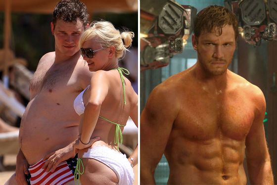 Chris Pratt before and after weight loss