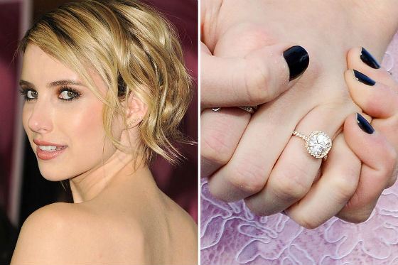  Emma Roberts’ engagement ring