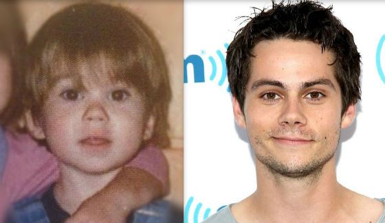 Dylan O'Brien in his childhood and nowadays