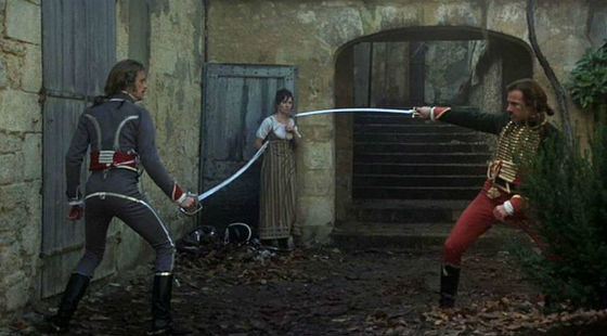 The scene from the movie The Duellists (1977)