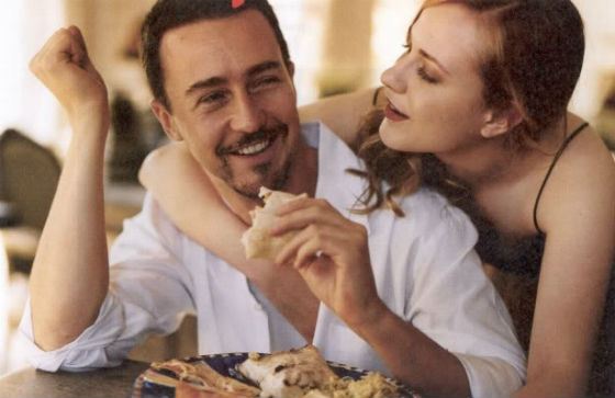 Edward Norton and Rachel Wood were dating in real life Edward Norton and Rachel Wood were dating in real life