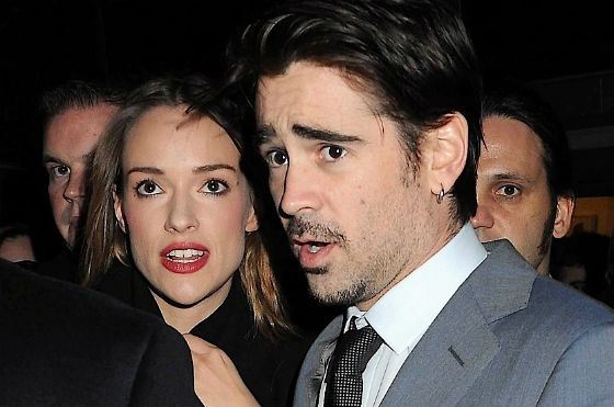 Colin Farrell and Alicja Bachleda at the premiere of «Ondine»