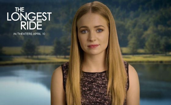 Britt Robertson starred in the film by Nicholas Sparks’ book