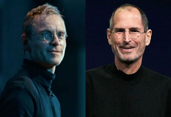 Michael Fassbender and the real Steve Jobs