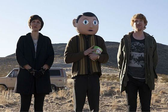 In the movie «Frank», Fassbender (in the center) not only played but also sang